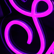 Ski Bird Purple Neon Sign