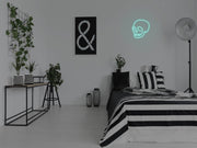 Skull Wall Mounted Neon Sign