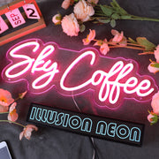 Sky Coffee Red Neon Sign