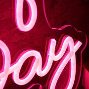 Slay All Day Red LED Custom Neon Sign