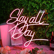 Slay All Day Red Neon Sign