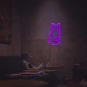 Sleeping Cat LED Neon Sign