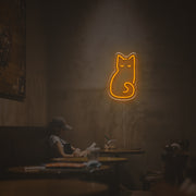 Sleeping Cat LED Neon Sign