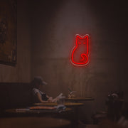 Sleeping Cat LED Neon Sign