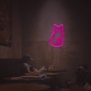 Sleeping Cat LED Neon Sign