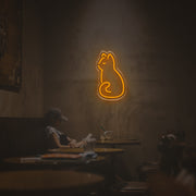 Sleepy Cat LED Neon Sign