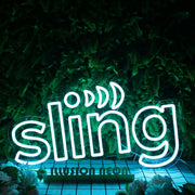 Sling Blue Neon Sign