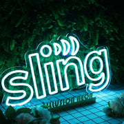 Sling Blue Neon Sign