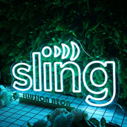 Sling Blue Neon Sign