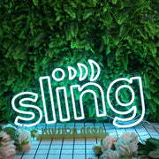 Sling Blue Neon Sign