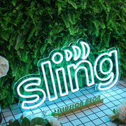 Sling Blue Neon Sign