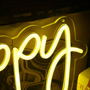 Sloppy Yellow LED Neon Sign