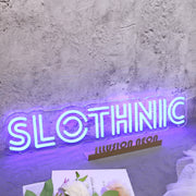 Slothnic Blue Neon Sign