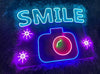 Smile Camera Neon Sign