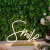 Smile Yellow Neon Sign