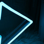 Smooth Arrow Blue Neon Sign