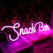 Snack Bar Pink Neon Sign