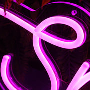 Snack Bar Pink Neon Sign