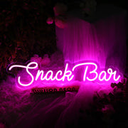 Snack Bar Pink Neon Sign