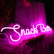 Snack Bar Pink Neon Sign