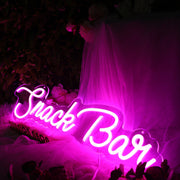 Snack Bar Pink Neon Sign