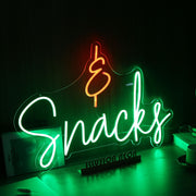 Snacks Custom Neon Sign