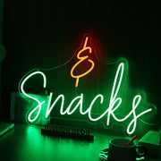 Snacks Custom Neon Sign