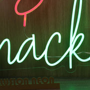 Snacks Custom Neon Sign