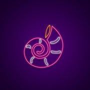 Snail Shell Neon Sign