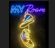 Sneakerhead Hypebeast Room Shoes Neon Sign