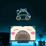 Snorlax Pokeball Neon Sign