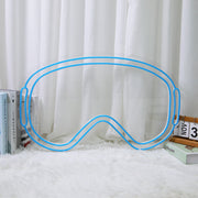 Snowboard Goggles Neon Sign