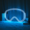 Snowboard Goggles Neon Sign