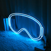 Snowboard Goggles Neon Sign