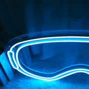 Snowboard Goggles Neon Sign