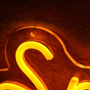 Snuggle City Orange Neon Sign