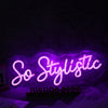 So Stylistic Dark Purple Neon Sign