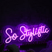 So Stylistic Dark Purple Neon Sign