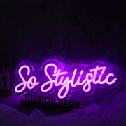 So Stylistic Dark Purple Neon Sign