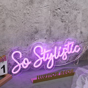 So Stylistic Dark Purple Neon Sign