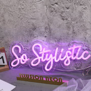 So Stylistic Dark Purple Neon Sign