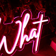 So What Red Neon Sign