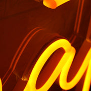 So What Yellow Neon Sign