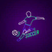 Soccer Player Neon Sign