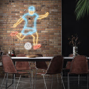 Soccer Player Neon Sign