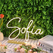 Sofia Yellow Neon Sign