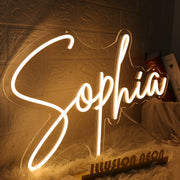 Sophia Yellow Neon Sign