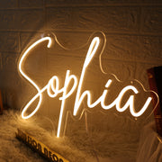 Sophia Yellow Neon Sign