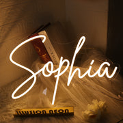 Sophia Yellow Neon Sign