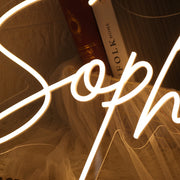 Sophia Yellow Neon Sign